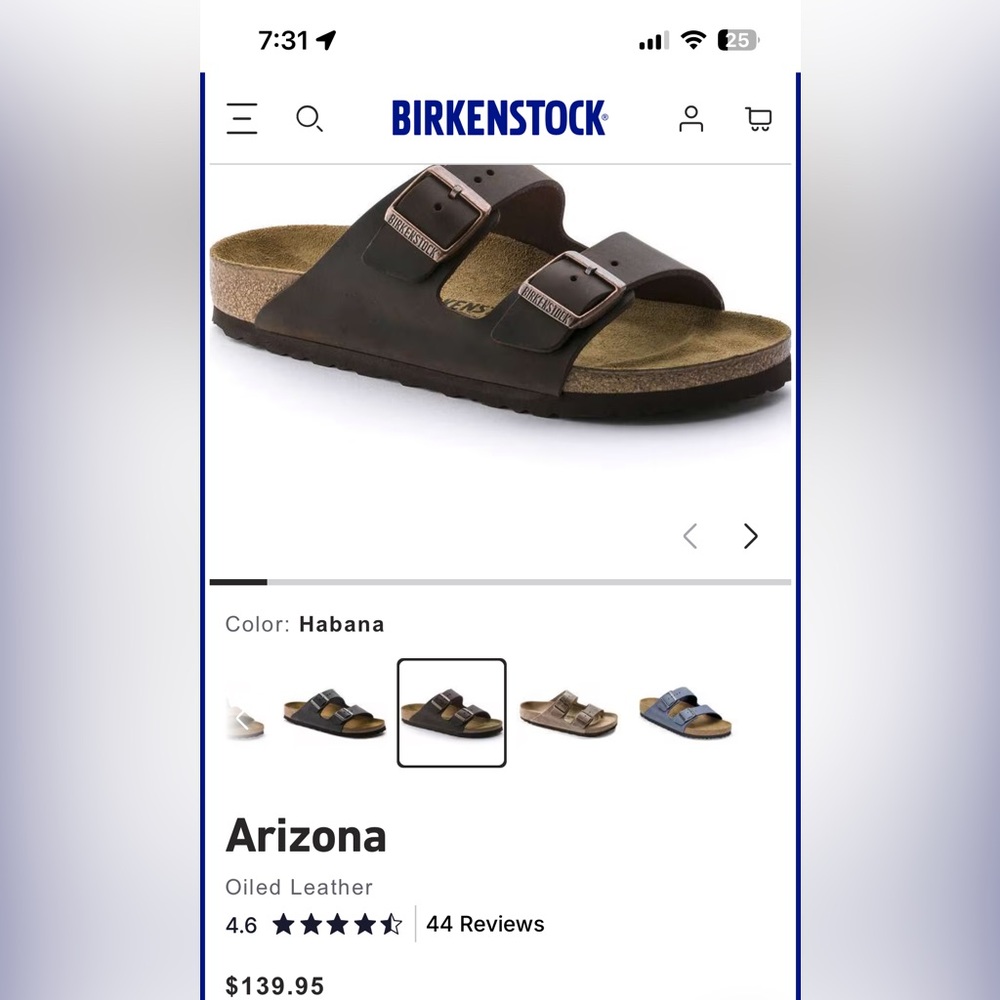 Birkenstock Brown Two-Strap Buckle Sandals - Picture 4 of 4